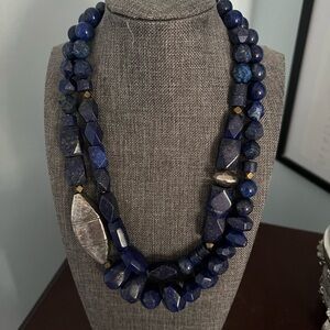 Silpada Deep Blue Gemstone Necklace